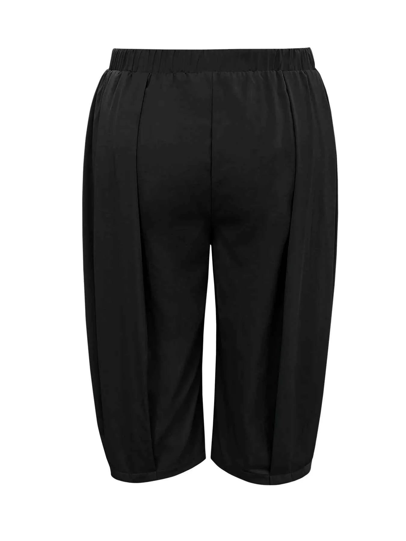 Plus Size Wide Leg Pleated Detail Cropped Pants 2304166b-a00b-4a8c-a05a-1a44e2c97946-Max-Origin