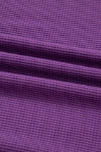 Evergreen Solid Color Raw Seam Patchwork Ribbed Drop Shoulder Sweatshirt 23044bd66f7b59d2