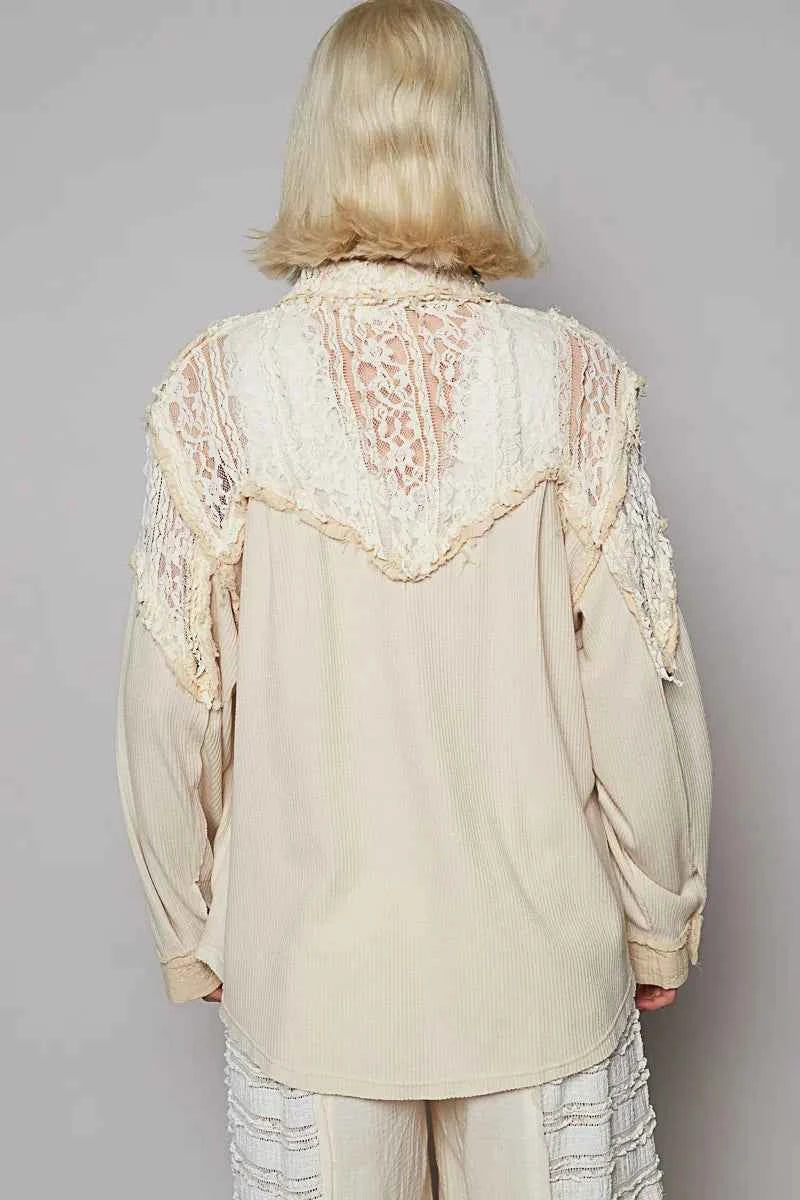POL Lace Patchwork Button Up Shacket 230b4485-edb4-45a6-8577-fff17994c0c4-Max-Origin
