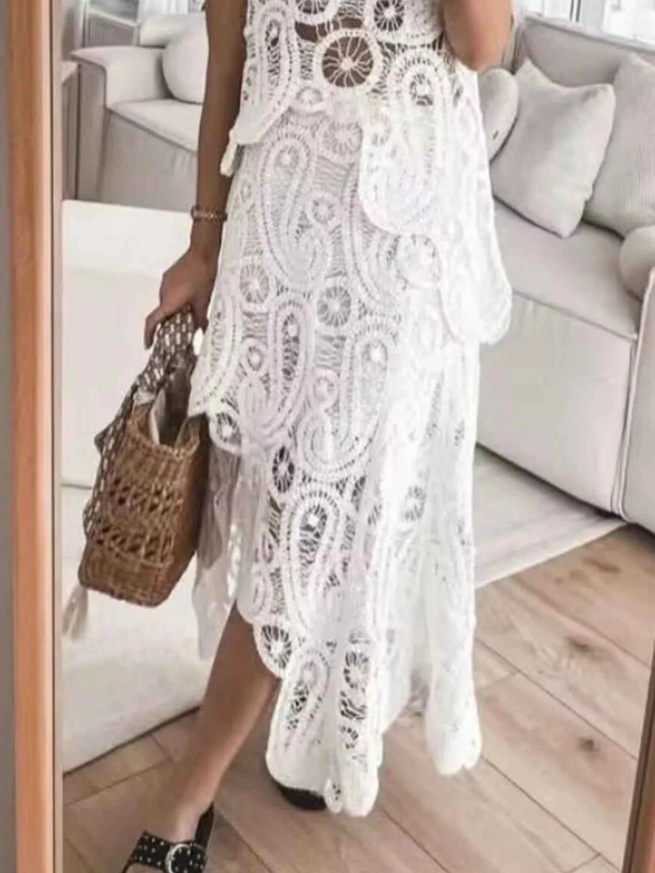 Crochet Sleeveless Tank and Skirt Set 2317bcaf85ae4a1dada93f7c226e0a7f-Max-Origin