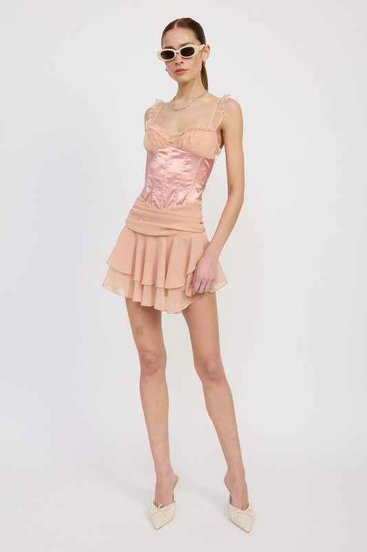 CONTRASTED MINI CORSET DRESS WITH RUFFLE DETAIL 23203106_d30bf3bf-f3d7-4854-87a0-b2e83d88b452