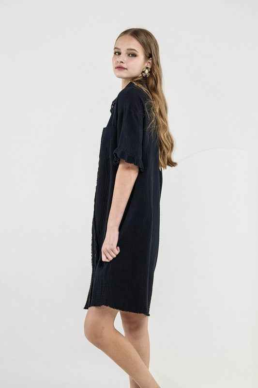 Frayed Edges Breezy Button down Shirt Dress 23320439_b457fb24-d24c-49b9-b333-53ee00dae3ce