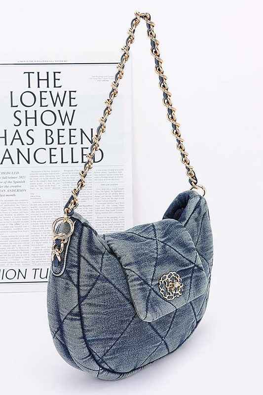 Quilted Denim Fashion Shoulder Bag 23343136_0ac2ea51-17a7-45ce-88f5-c97a43597c70