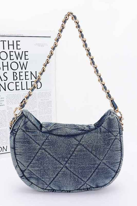 Quilted Denim Fashion Shoulder Bag 23343136_f1ccd388-7a72-426f-b13d-75e4ce269c3d