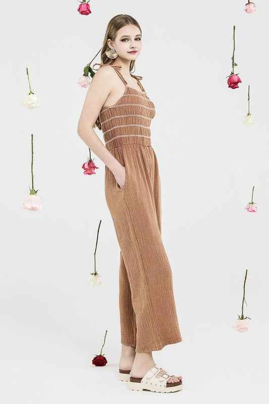 Smocked Top Wide Leg Gauze Jumpsuits 23403052_9e063d74-4c8d-4088-9bee-0421ad8cf7d4