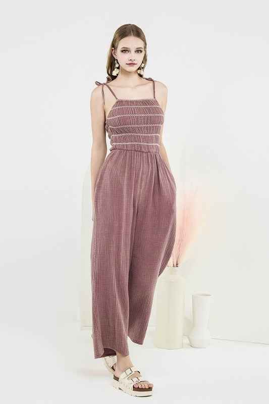 Plus Smocked Top Wide Leg Gauze Jumpsuits Mushroom 23403053_ce274d59-1a4f-46dc-8601-35e580d830ec