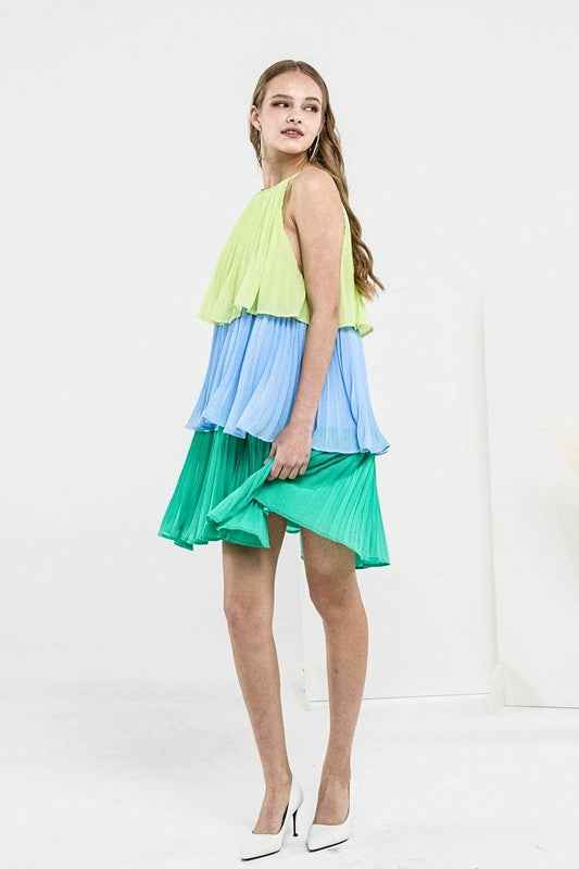 Tiered Pleated Swing Halter Mini Dress 23472807_b5719ade-1103-4d87-9bd6-e747b4729206