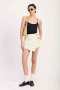 ASYMMETRICAL FOLD OVER DENIM SKORT IVORY 23474281_b2a4b5be-4a2c-4c50-961f-82afc61828eb