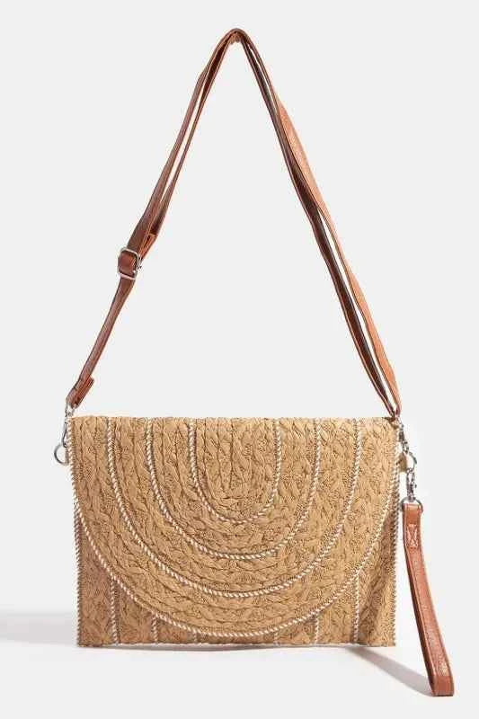 Fame Stitch Detailed Straw Crossbody Bag 2348bd5a-8605-46f5-9a23-ec3a58d66335-Max-Origin