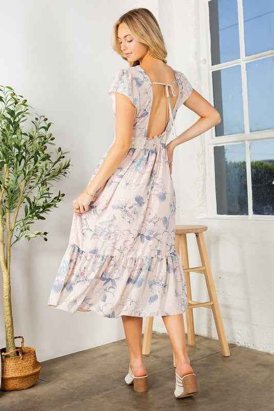 Lace Detailed Flutter Sleeve Ruffle Dress 23528549_c7ee8c77-0327-464a-ba2a-4fa553dbd1ce