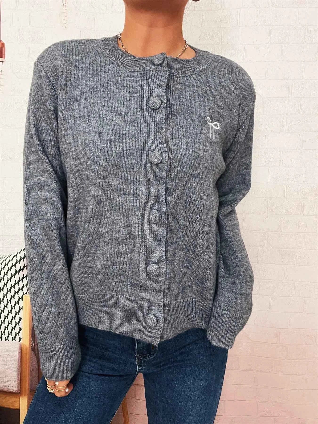Button-Up Long Sleeve Cardigan 23536be0342e424fa21c166ecb133b20-Max-Origin
