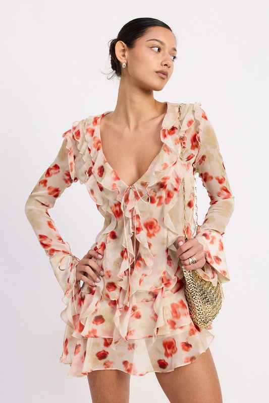 LAYERED RUFFLE MINI SKIRT IN SHEER FLORAL PRINT 23551279_0fbb107f-0146-422e-8a33-550ba14196df
