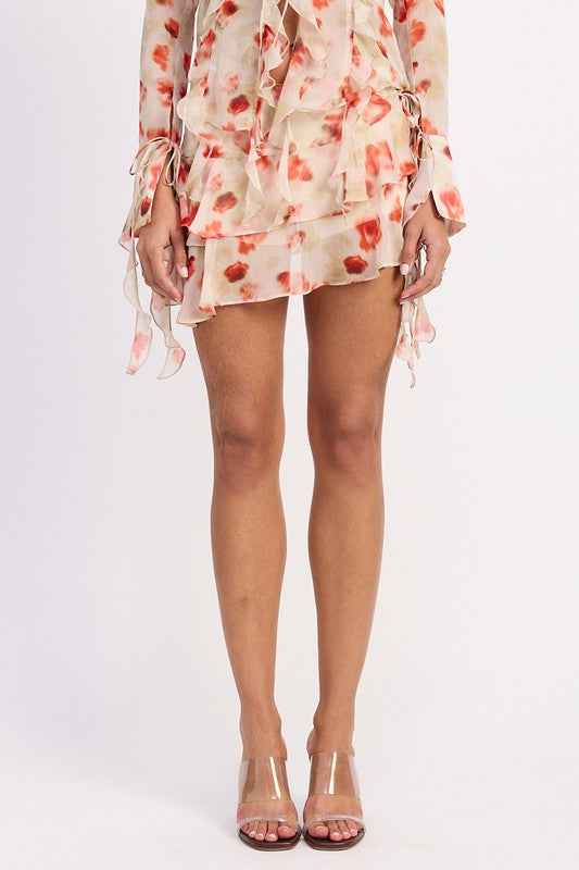 LAYERED RUFFLE MINI SKIRT IN SHEER FLORAL PRINT TOMATO FLORAL 23551279_3f085a79-7c86-425f-9e37-f00892b4a9c6