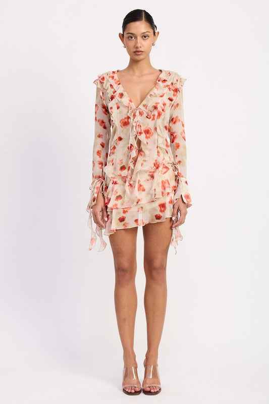 LAYERED RUFFLE MINI SKIRT IN SHEER FLORAL PRINT 23551279_621d231b-7c59-4aa5-89a3-451e6f7056a3