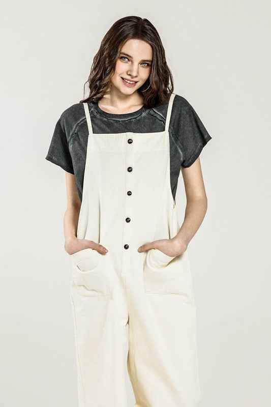 Plus Button Down Sleeveless Overall Jumpsuit Cream 23564252_527ab6d9-ec88-49fe-a9b0-3a7ad2c09b4a