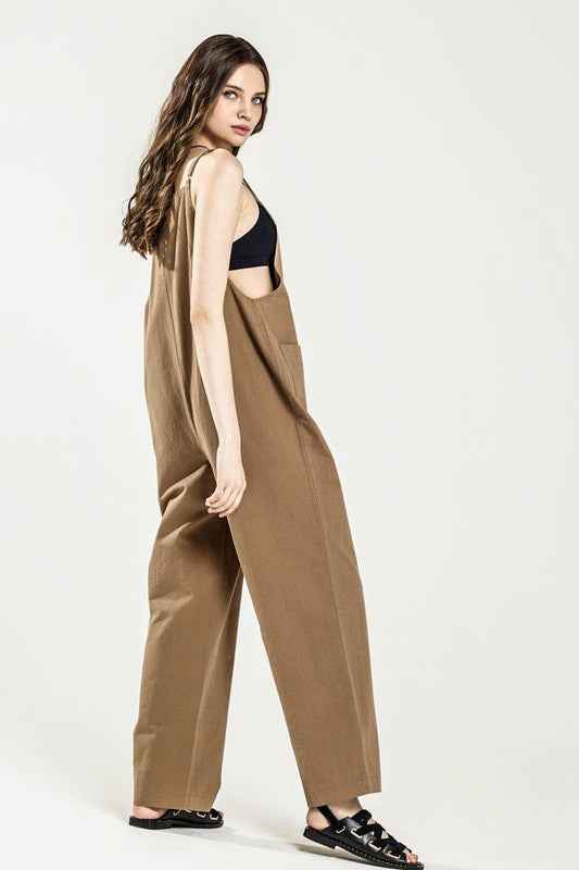 Plus Button Down Sleeveless Overall Jumpsuit 23564252_a1c2dfe4-d34e-4e44-9621-42a7900c39a1