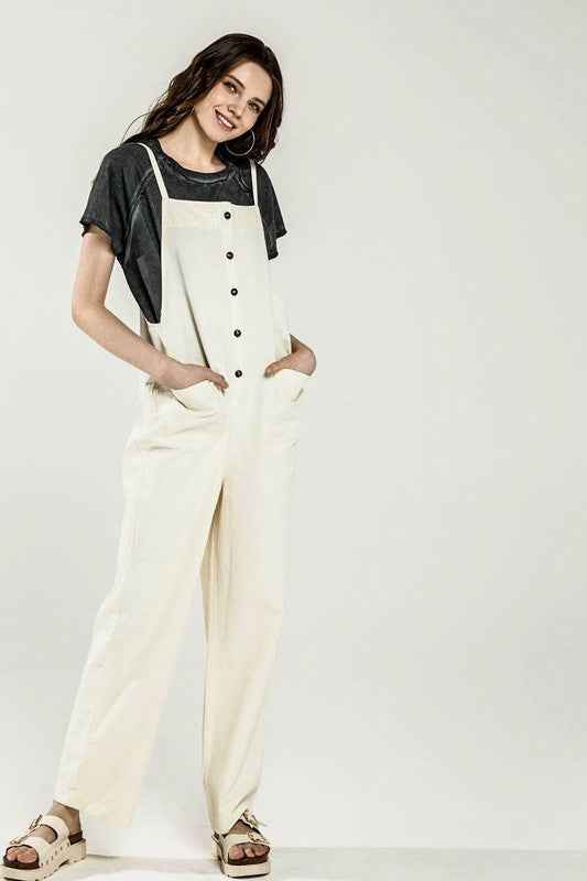 Button Down Sleeveless Overall Jumpsuit 23564260_56c5b8c1-fcc9-48e2-8272-80a5c8256a72