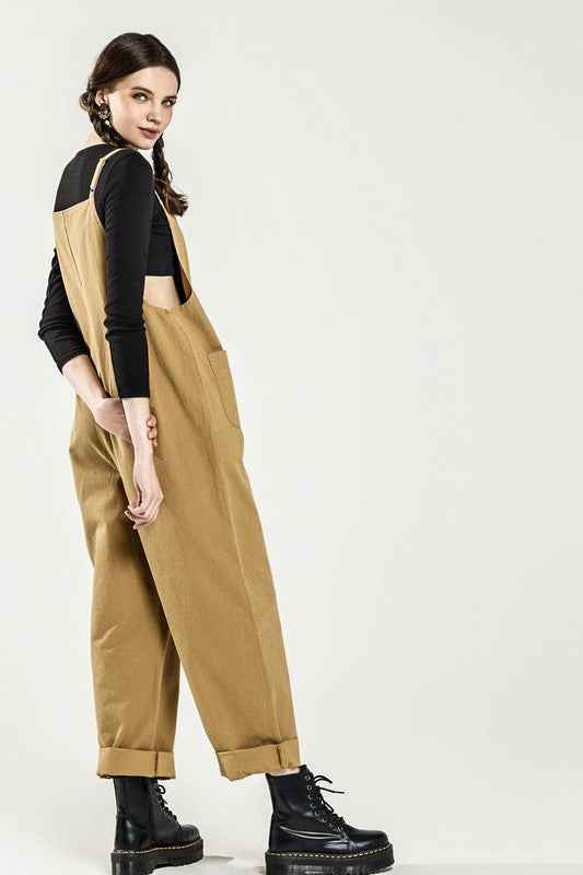 Button Down Sleeveless Overall Jumpsuit 23564260_6a3a2b9c-1b92-4359-8868-7396e44fc9f7