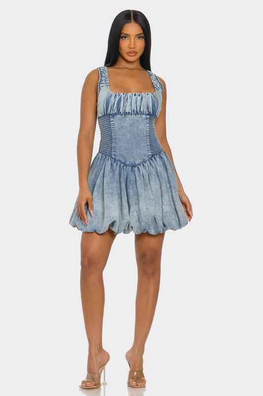PLUS SIZE Bubble Belle Denim Mini Dress 23590561_8a0d5453-5e77-41d8-a6be-d0fc8dcdf633