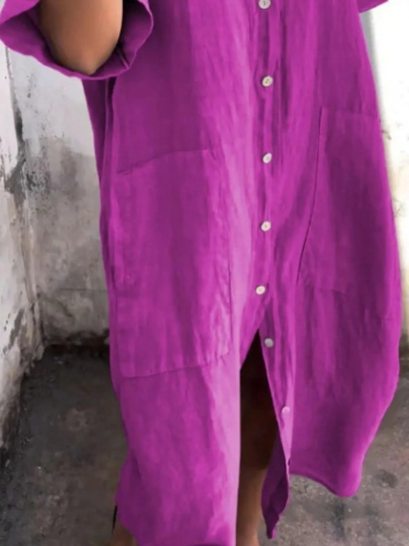 Full Size Casual Linen Button-Down Shirt Dress Plus Size 235cf577-8282-4346-8f71-92ca86d0d9bf-Max-Origin