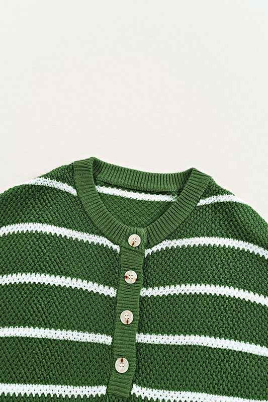 Stripe Drop Shoulder Oversized Henley Knit Tee 23643413_52da309d-8d30-405b-bd51-d80ac6309b10