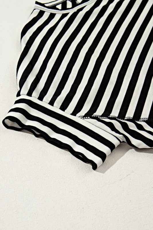 Cotton Striped Batwing Sleeve Oversized Top 23643781_0281f767-6661-441f-b3da-2850d98c45f3