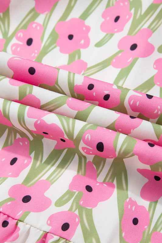 Pink Floral Square Neck Ruffled Strap Maxi Dress 23674244_5aad4fca-75bd-45c4-ade6-266c9b844b7e