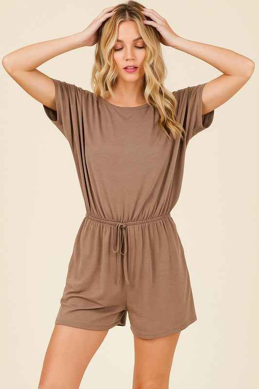 Romper with Side Pockets KHAKI 23712958_6f44c643-b516-4835-8dc1-bf4f25533dfd