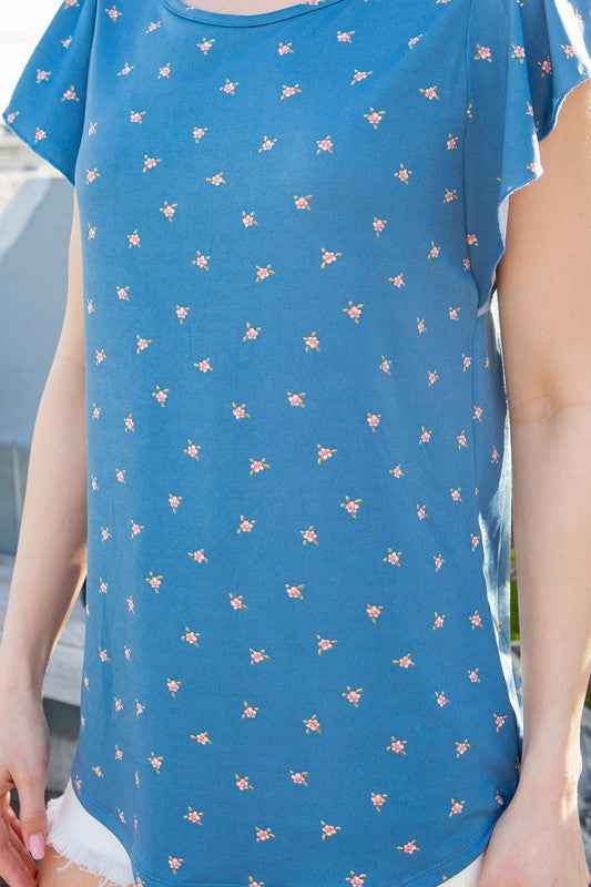 Ditsy Floral Flutter Sleeve Jersey Top 23735620_fb9c1fc0-57b4-4b00-b720-35012ed09b72