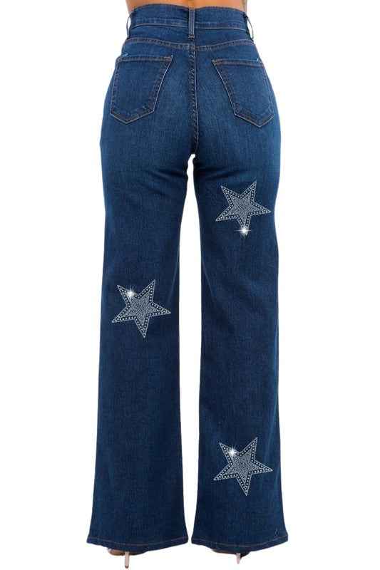 Made in USA Rhinestone Star Wide Leg Jeans 23771382_b3e70513-90bd-4af6-a801-8f85b3e646e4