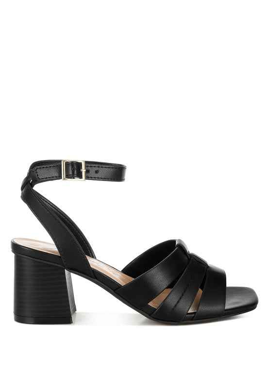 Signora Pin Buckle Ankle Strap Sandals 238ebff9-f299-433d-8b97-2587e2a2a34a