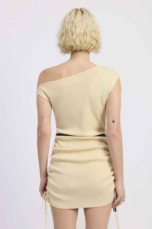 OFF SHOULDER MINI DRESS WITH DRAWSTRINGS 23918825_cd59d621-7da0-472f-ac36-051e7aad09a1