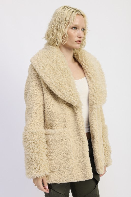 Fur trimmed fleece jacket with pockets 23918881_1c5ec1e5-b719-4242-9f4d-4d0d910c15cf