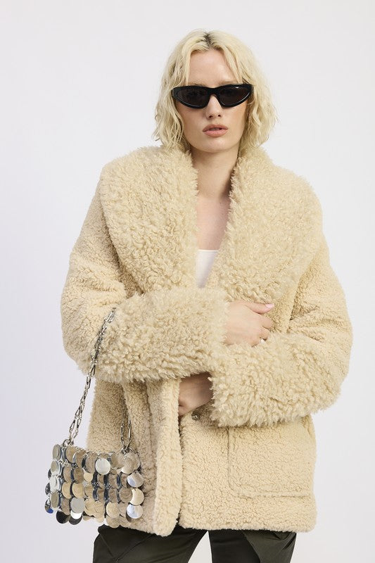 Fur trimmed fleece jacket with pockets 23918881_360d1f29-7f18-464d-999f-ae3c7c109f6e