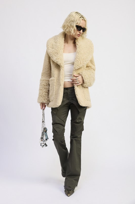 Fur trimmed fleece jacket with pockets 23918881_bca40b56-4cf4-42bc-b83a-90393e394ca6