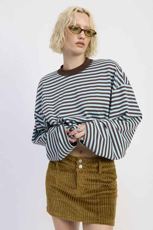 CORDUROY MINI SKIRT WITH BUTTON 23918987_513fbfc2-e6cf-4505-bda8-f38af29f57a3