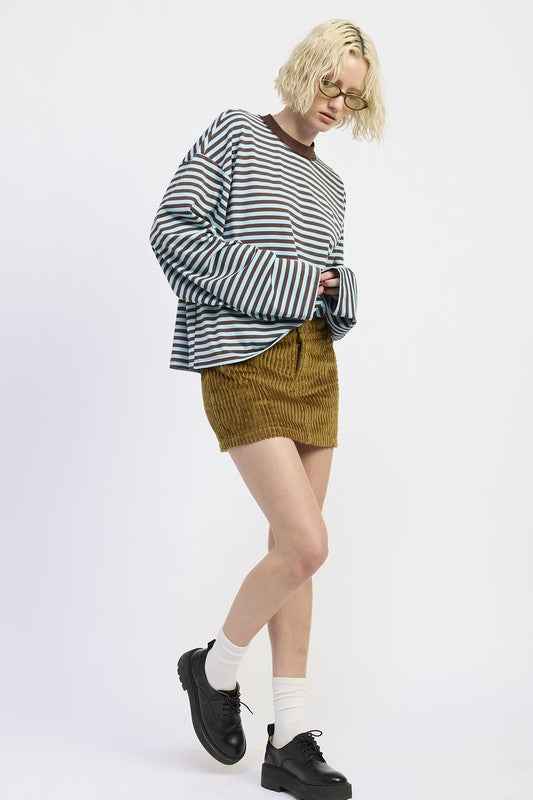 CORDUROY MINI SKIRT WITH BUTTON 23918987_c7027373-32b0-460f-9b8c-282997d60595