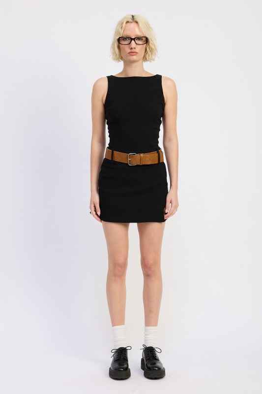 BOAT NECK MINI TANK DRESS WITH CHUNKY BELT 23919474_759d2f12-775d-47a5-893a-1270ee39d723
