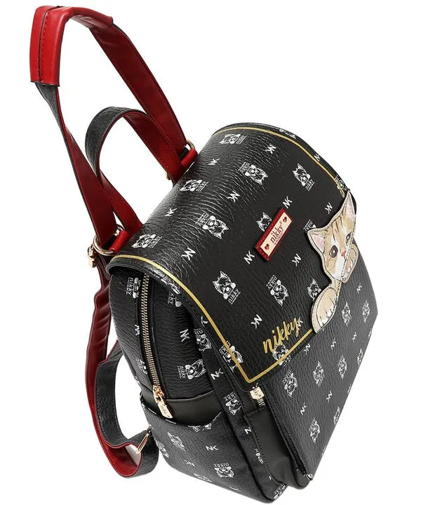 Nicole Lee USA Cat Eco-Leather Convertible Backpack Bag 23c3f494-afdd-478a-9a18-aba3fc36f0b4-Max