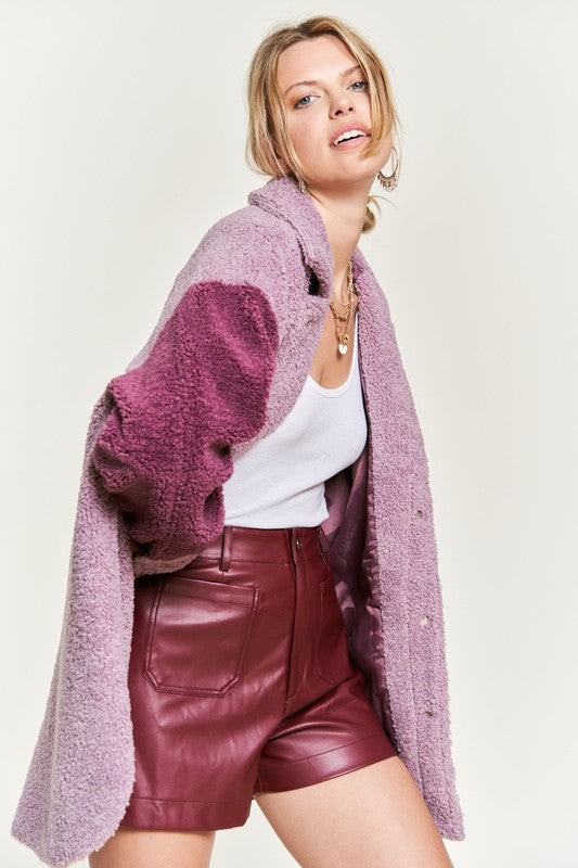 Colorblock sherpa jacket jjo5017 23c5f270-6140-44e0-961a-f8a0ea0b45ae