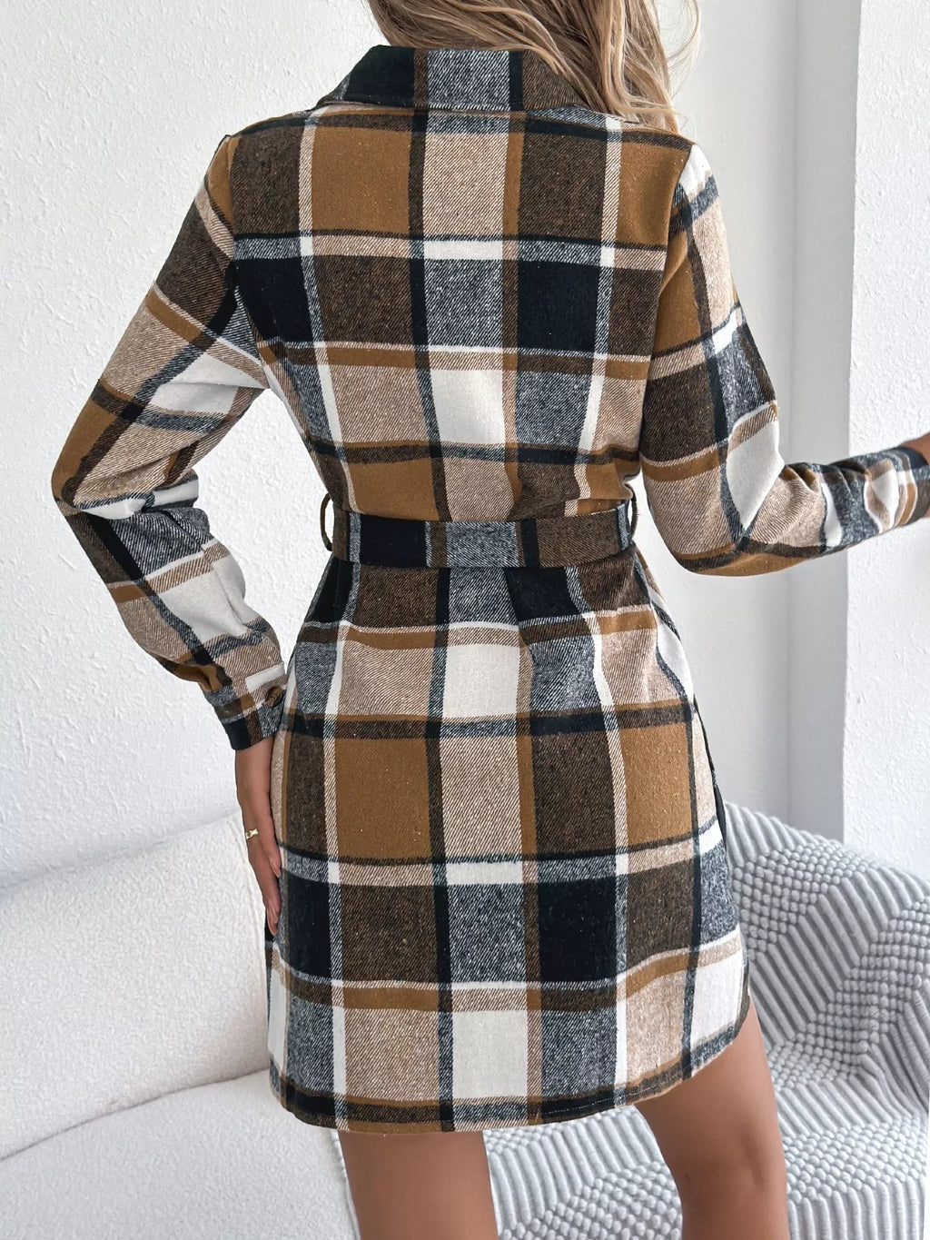 Plaid Button Front Tie Waist Shirt Dress 23f349cce2ca4806b6a837782a99c92c-Max-Origin