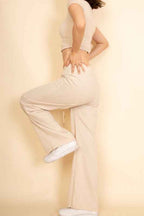 Relaxed Fit Top and Wide-Leg Pants Set 24005515_7ccded5e-3eaf-44ed-a3c6-648fafe15536