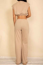 Elastic Hem Crop Top & Wide Leg Pants Set 24034687_1073af25-4454-451f-9468-f33748c73eca