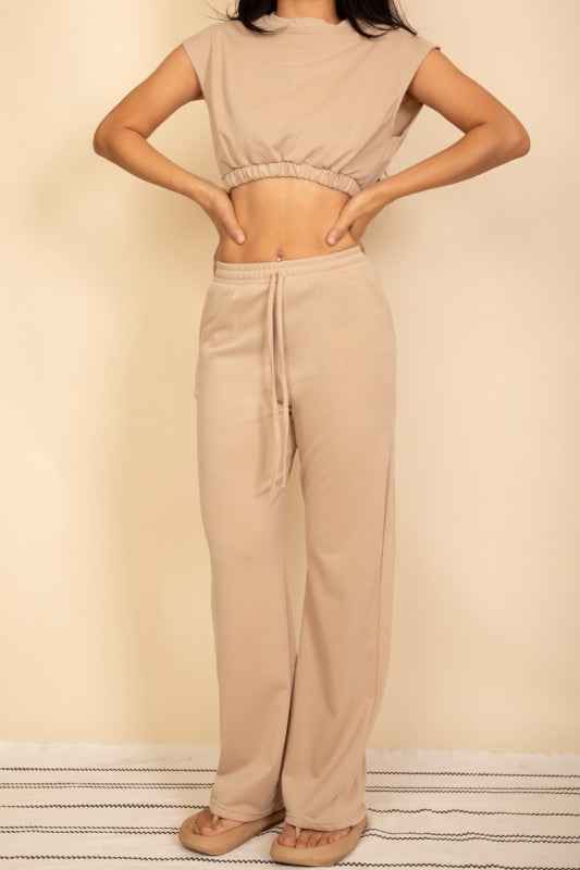 Elastic Hem Crop Top & Wide Leg Pants Set 24034687_a63eb26d-cb0e-47e8-a9cc-9f74b1f676c8