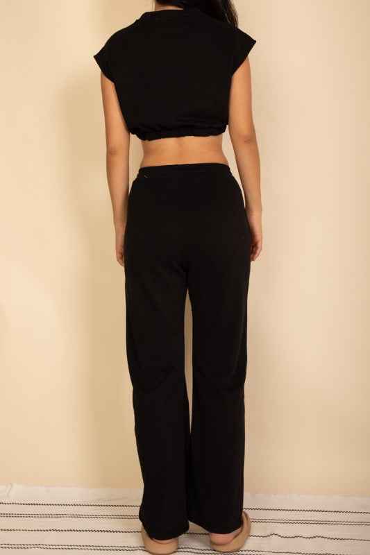 Elastic Hem Crop Top & Wide Leg Pants Set 24034687_ab88a02b-7671-4c2e-9920-084fdfdb7d6c