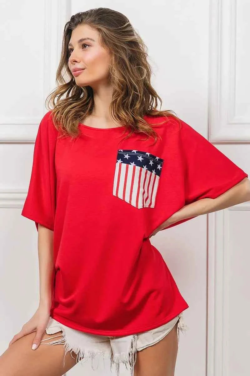 BiBi French Terry With Front Pocket Dolman Sleeves Top 24089de2dc92420a8319fb7cd3211c53-Max-Origin