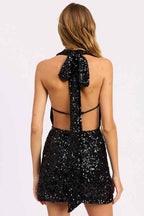 SEQUIN HALTER SCARF MINI DRESS 24111801_14075c67-755c-4a91-940a-d4261ff9e983