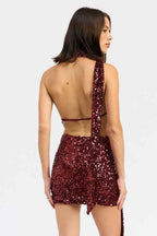 SEQUIN HALTER SCARF MINI DRESS 24111801_3dfb88cd-94ba-4b2f-92ee-70b279fe2312