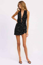 SEQUIN HALTER SCARF MINI DRESS 24111801_848b44ac-bac5-435d-98d2-d15c3817696f