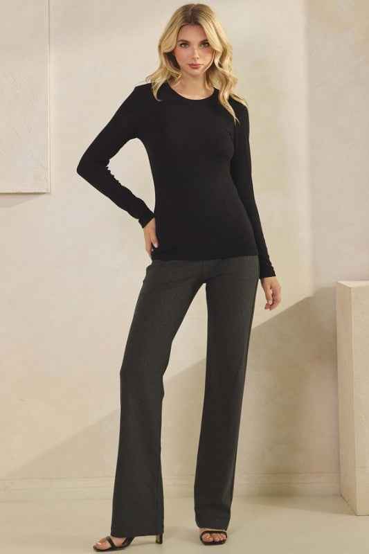 Pure Comfort Viscose Ribbed Long Sleeve Top 24112301_493a1308-a2ac-43a4-b76d-4359c291b559